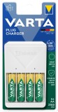Varta Ladegerät Plug Charger - inkl. 4 Mignon (AA) 2.100 mAh Ladegerät max. 4,5 Stunden LED