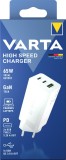 Varta Ladegerät High Speed Charger USB-Steckdose - 3 x USB, USB-C, weiß, Blister Ladegerät weiß