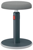 Leitz Aktiv Sitz- und Stehhocker Ergo Cosy - höhenverstellbar, grau Bürohocker grau Stoff 370 mm