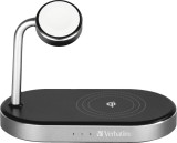 Verbatim Wireless Charger - 3-in-1, Qi, MFi, WCS-02, schwarz Ladestation 102 x 140 x 76 mm 189 g