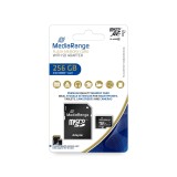 MediaRange microSDXC Speicherkarte  256GB Adapter für SD-Steckplätze im Lieferumfang enthalten