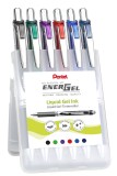 Pentel® Liquid Gel-Tintenroller EnerGel BL77 - 0,35 mm, 6 Stück sortiert Gelschreiber sortiert LR7