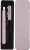 Faber-Castell Füllhalter Geschenkset Sparkle M - rose Füllhalter Rechts- und Linkshänder geeignet