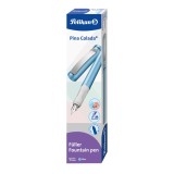 Pelikan® Füllhalter Pina Colada - M, blau metallic Füllhalter Rechts- und Linkshänder geeignet