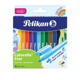 Pelikan® Fasermaler Colorella® Star C 302 - 12er Faltschachtel Faserschreiberetui 0,6 mm