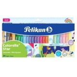 Pelikan® Fasermaler Colorella® Star C 302 - 18+6 Stück sortiert + Schablone Faserschreiberetui