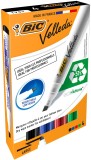 BiC® Whiteboard Marker Velleda® - 1701 ECOlutions®, ca. 3,7 - 5,5 mm, 4er Etui Boardmarkeretui