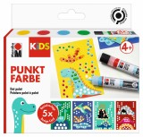 Marabu Kreativmarkerset 3D Dot Pen Kids Dino - 9-teilig Kreativmarker sortiert
