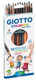 GIOTTO Farbstiftetui Stilnovo Skin Tones - 12 Farben sortiert Farbstiftetui 12 Farben sortiert