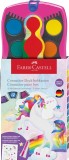 FABER-CASTELL CONNECTOR Farbkasten - 12 Farben, inkl. Deckweiß, rosa Farbkasten