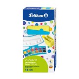 Pelikan® Farbkasten ProColor® - 12 Farben, türkis/neongelb Farbkasten türkis/neongelb