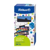 Pelikan® Farbkasten ProColor® - 24 Farben, schwarz/blau Farbkasten 24 Farben schwarz/blau