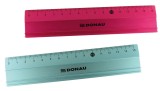DONAU Lineal Alu - 15 cm, farbig sortiert Alulineal 15 cm cm-Teilung sortiert (pink, türkis)