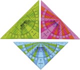 KUM® Geometrie-Dreieck SOFTIE®FLEX - 16 cm, flexibel, sortiert Farbwahl nicht möglich. 160 mm