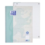 Oxford Collegeblock Recycling - A4+, 80 Blatt, punktkariert, aqua OPTIK PAPER® 100% recycled A4+