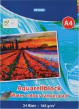 STYLEX® Aquarellblock - A4, 185 g/qm, 24 Blatt Aquarellblock A4 185 g/qm Block mit 24 Blatt