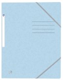 Oxford Eckspannmappe TOP FILE+ - A4, 390 g/qm, Karton, Gummizug, pastellblau Eckspanner pastell blau