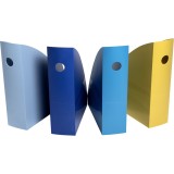 Exacompta BEE BLUE Stehsammler MAG-CUBE - A4+, Set 4 Stück, sortiert Stehsammler BEE BLUE A4+ 82 mm