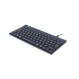 R-Go Tools Compact Break Tastatur QWERTZ (DE) - schwarz, kabelgebunden Tastatur schwarz USB C Kabel