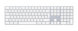 Apple Magic Keyboard - QWERTZ, silber/weiß Tastatur silber/weiß Lightning auf USB Kabel 418,7 mm
