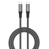 4smarts Kabel PremiumCord 100W 3m schwarz Ladekabel USB-C auf USB-C