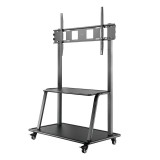 LogiLink Monitorwagen - 60-105 Zoll, schwarz, höhenverstellbar Monitorwagen schwarz 117,5 cm