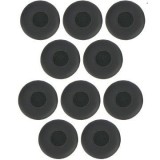Jabra Lederohrkissen für Evolve 20-65 - schwarz, Leder, 10 Stück Headset Zubehör schwarz Leder