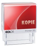 COLOP® Stempel 20L KOPIE - 38 x 14 mm, selbstfärbend, rot, 1-zeilig, Kunststoff Textstempel rot
