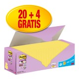 Post-it® SuperSticky Haftnotiz Super Sticky Notes Promotion - 76 x 76 mm, gelb, 24x 90 Blatt gelb