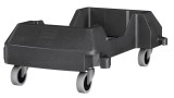 Rubbermaid® Slim Jim® Transportroller - Kunststoff, schwarz Transportroller schwarz 37,34 cm 4
