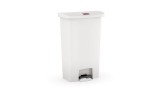 Rubbermaid® Slim Jim® Step-On-Tretabfallbehälter - 90 L, weiß Abfallsammler 90 Liter 352,8 mm