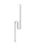 Hammerbacher Kabelführung - vertikal, weiß Einfache Selbstmontage Kabelkanal weiß