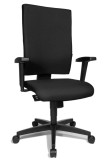 Topstar® Bürodrehstuhl Light Star 20 - schwarz, mit Armlehnen Drehstuhl schwarz 100 % Polypropylen