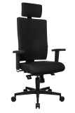 Topstar® Bürodrehstuhl Light Star 30X - schwarz, mit Armlehnen Drehstuhl schwarz Stufenlos 48 cm