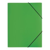 Pagna® Gummizugmappe Lucy Colours - A4, PP, grün transluzent 3 Einschlagklappen Dreiflügelmappe