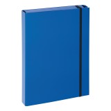 Pagna® Sammelbox Basic - A4, Gummizug, Karton, blau Dokumentenbox Basic blau A4 Gummizugverschluss