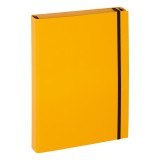 Pagna® Sammelbox Basic - A4, Gummizug, Karton, gelb Dokumentenbox Basic gelb A4 Gummizugverschluss