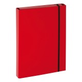 Pagna® Sammelbox Basic - A4, Gummizug, Karton, rot Dokumentenbox Basic rot A4 Gummizugverschluss