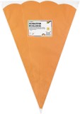 Folia Schultüten Rohling - 68 cm, sechseckig, orange, 5er Pack Bastelschultüte Jungen, Mädchen