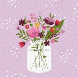 Paper+Design Lunchservietten Blumenstrauß - 33 x 33 cm, 20 Stück Servietten Flora 33 x 33 cm