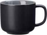 Ritzenhoff & Breker Kaffee Obertasse Jasper - 240 ml, Keramik, schwarz, 6 Stück Tasse Jasper