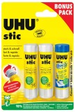 UHU® stic Klebestift - 3x 8,2 g, ohne Lösungsmittel Bonuspack mit 1 x UHU® stic magic 8,2g