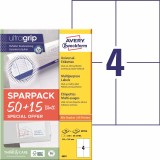 Avery Zweckform® 6601 Universal-Etiketten ultragrip - 105 x 148 mm, weiß, 260 Etiketten, permanent