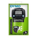 Dymo® Beschriftungsgerät LabelManager 160 - QWERTZ-Tastatur, schwarz, Valuepack schwarz 12