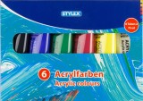 STYLEX® Acrylfarbe - 6 Tuben á 75 ml Acrylfarbe sortiert 6 Tuben á 75 ml