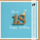 Geburtstagskarte Moments Zahl 18 - inkl. Umschlag Mindestabnahmemenge - 3 Stück Geburtstag 18 Jahre
