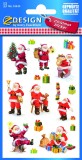 Avery Zweckform® Z-Design 52624, Weihnachtssticker, Weihnachtsmänner, 2 Bogen/30 Sticker 30 Stück