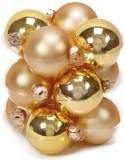 Weihnachtsschmuck Baumkugel - 12 Stück, Ø 3 cm, gold matt und glänzend sortiert Baumschmuck Kugel