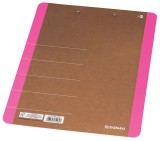 DONAU Klemmbrett Life, A4, Karton, neonpink Klemmbrett neonpink A4 234 mm 320 mm 900 g/qm