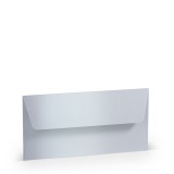 RÖSSLER Briefhülle Paperado - DL, 120 g/qm, marble white metallic Briefumschlag ohne Fenster DL